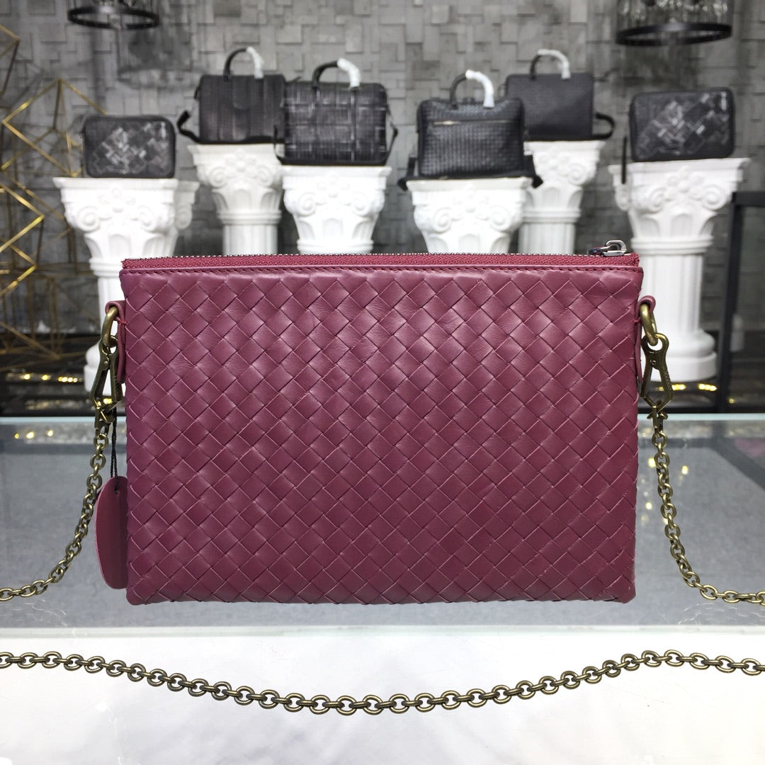 Top Quality Shoulder Bag Dark For Women Red Chain