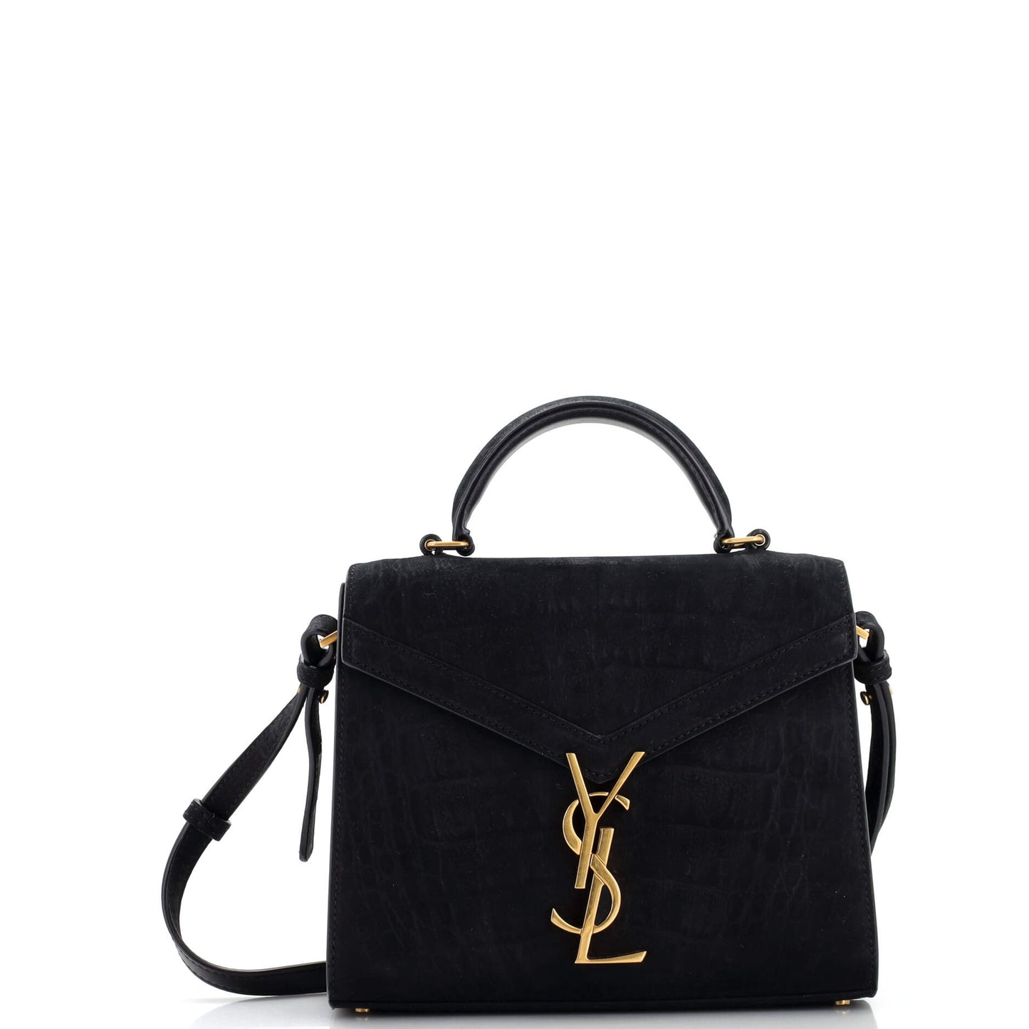 YSL Saint Laurent Saint Laurent Trending Cassandra Top Handle Bag Suede Mini Travel Bag