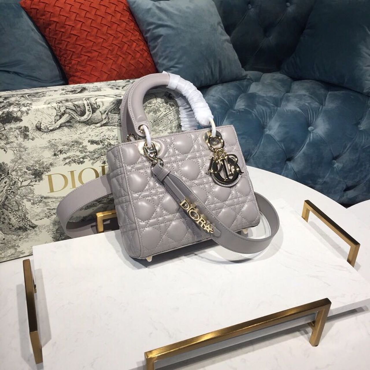 Lady My Abcbag Steel Cannage Gray Small Travel Bag