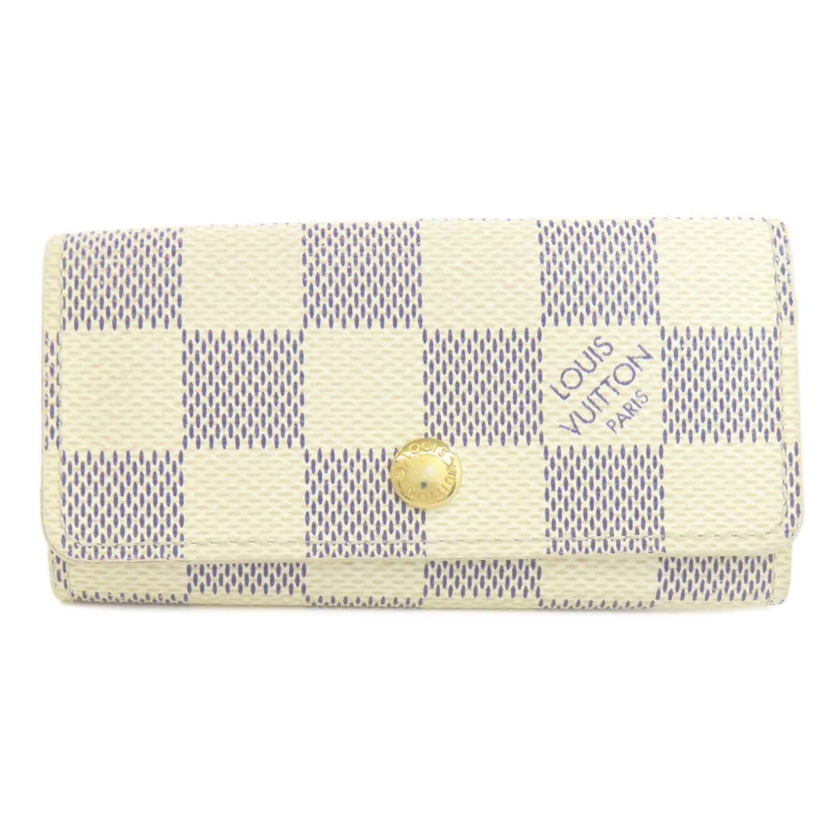 Louis Vuitton Key holder N60020 Damier Canvas White Key Chain