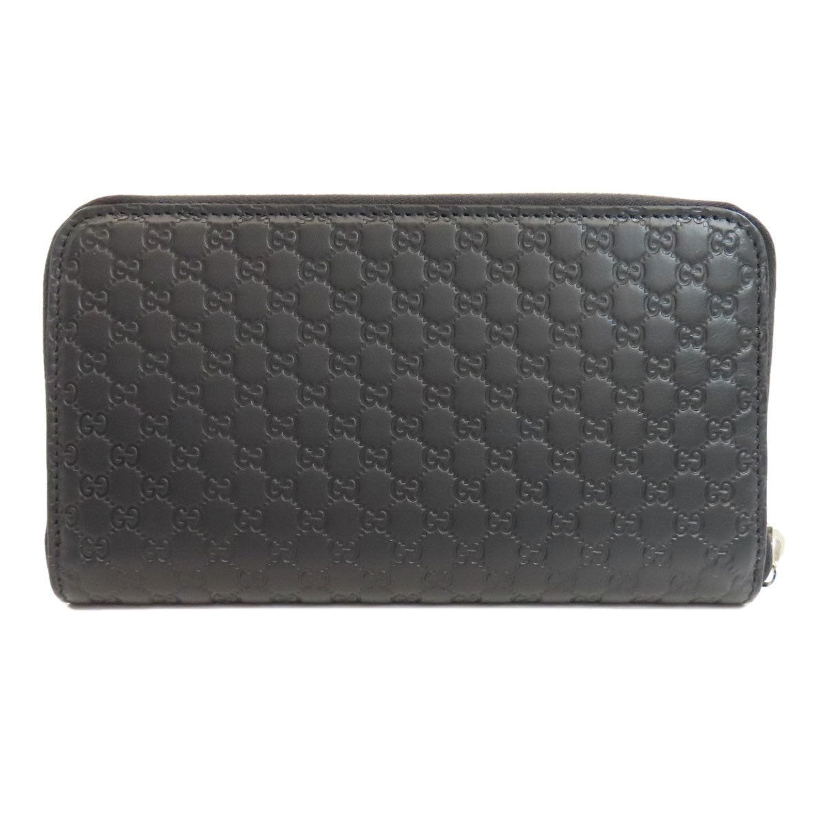 Gucci Long Purse Outlet GG Signature Leather Black Wallet Case