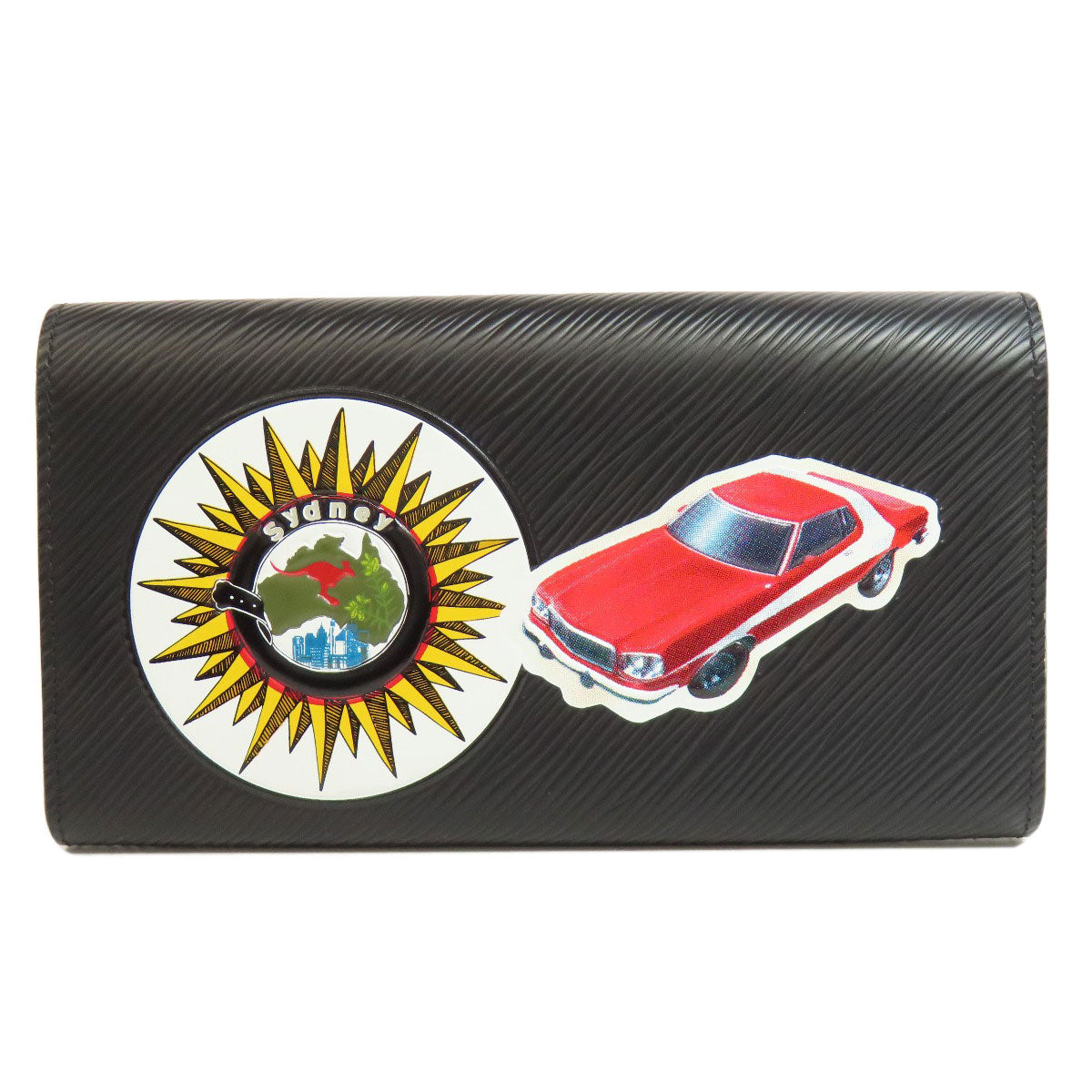 Louis Vuitton Long Purse M62008 Epi Portefeuille Black Wallet Case