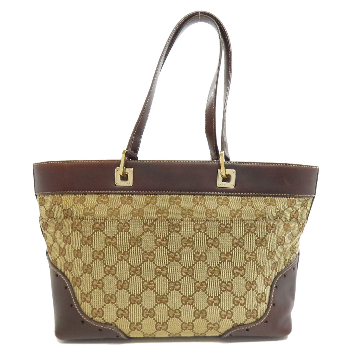 Gucci GG Canvas Brown Tote Bag