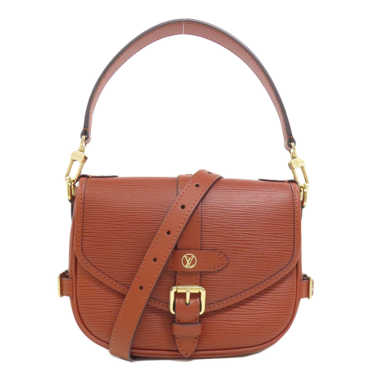 Louis Vuitton M23470 Epi Saumur BB Brown Handbag