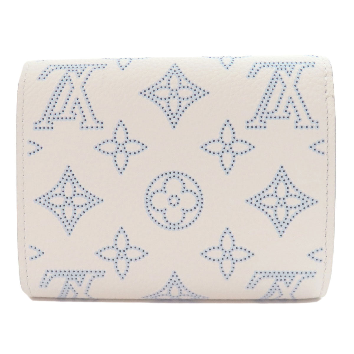 Louis Vuitton Bifold M11802 Mahina Portefeuille Iris Leather White Wallet Case