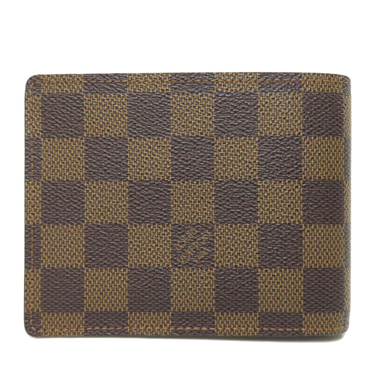 Louis Vuitton Bifold N60011 Damier Portefeuille Florin Canvas Brown Wallet Case