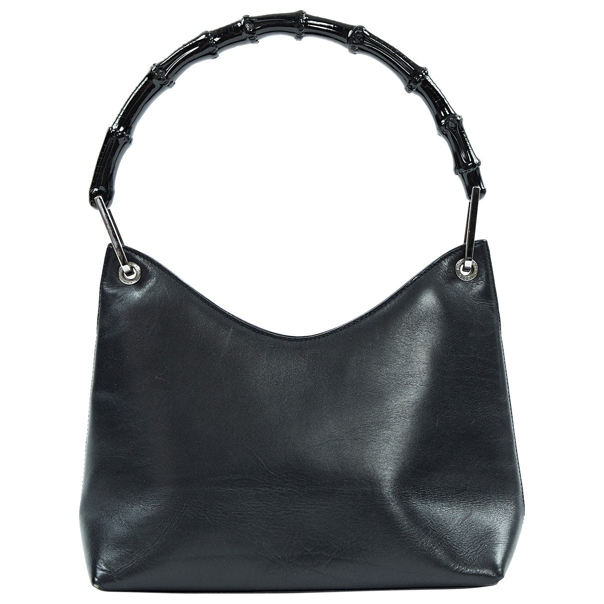 Gucci black leather handbag