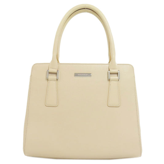 Burberry Pvc Women Handbag Beige Logo Travel Bag