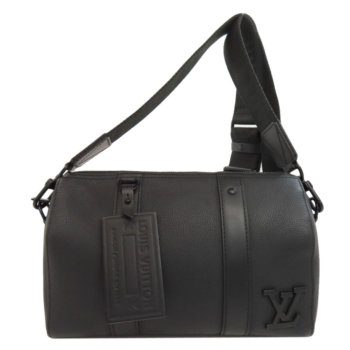 Louis Vuitton M59255 City Keepall Calfskin Black Shoulder Bag