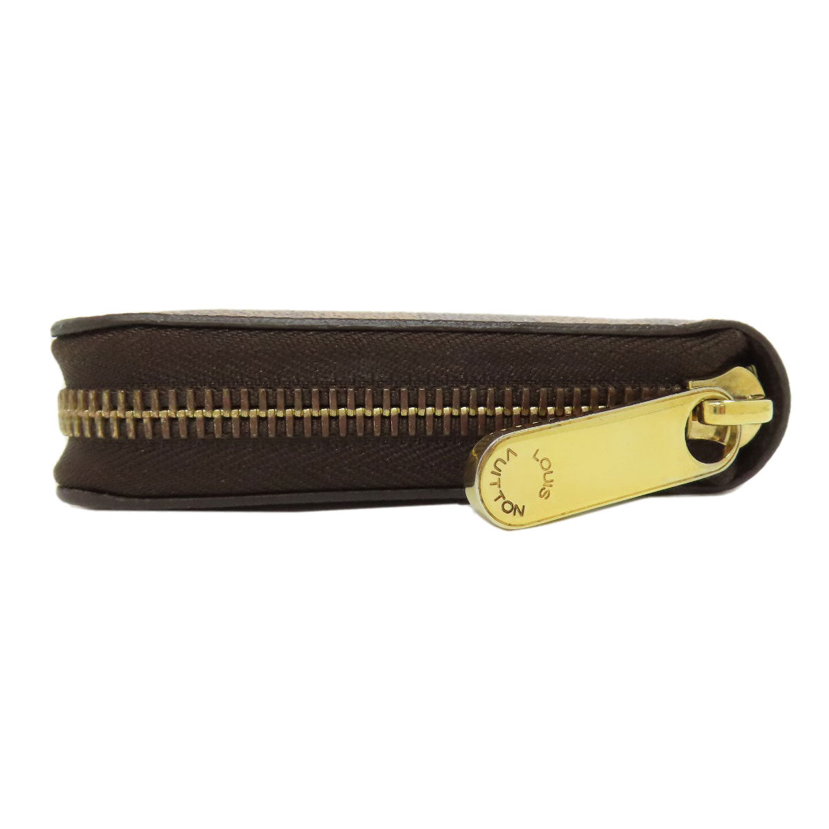 Louis Vuitton Long Purse N60015 Damier Zippy Canvas Brown Wallet Case 4