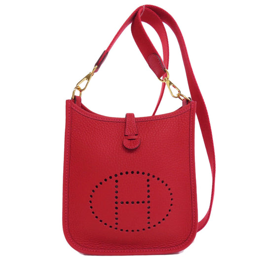 Shoulder Bag Taurillon Clemence Evelyn Tpm Metal Red Gold