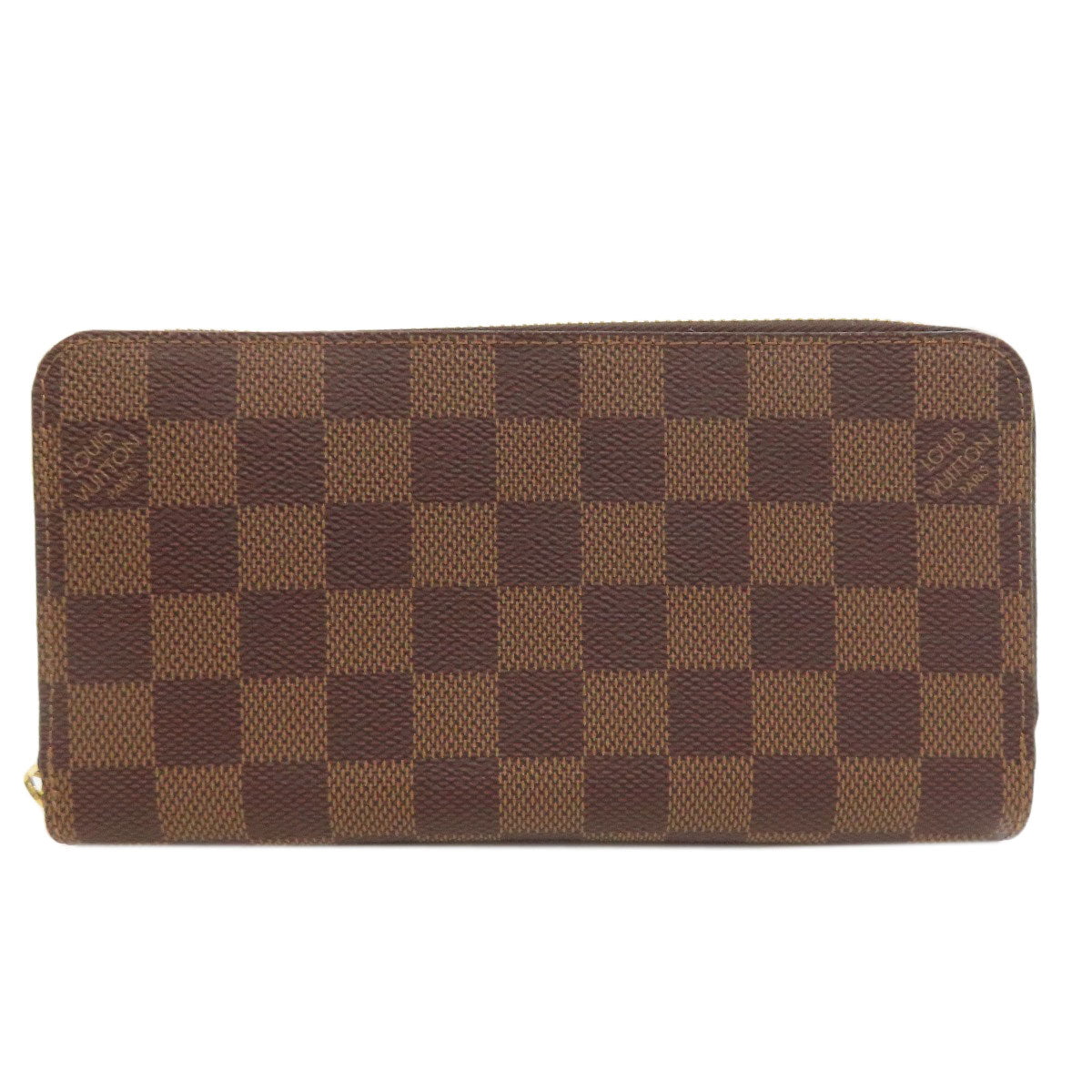 Louis Vuitton Long Purse N41661 Damier Zippy Canvas Brown Wallet Case