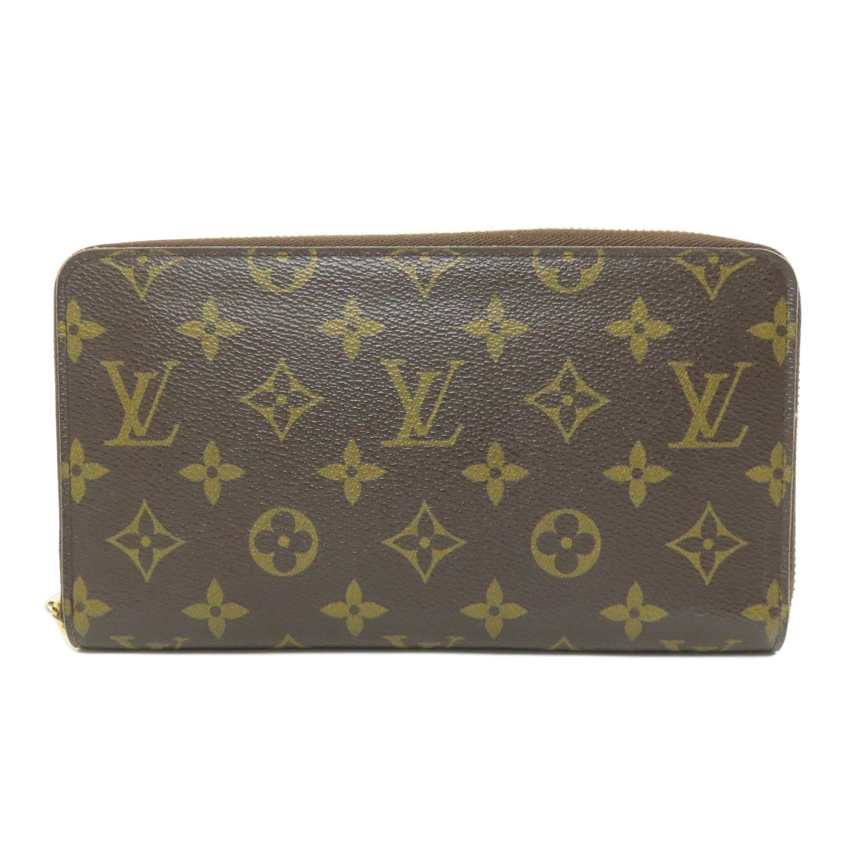 Louis Vuitton Long Purse M60002 Zippy Organizer Monogram Canvas Brown Wallet Case
