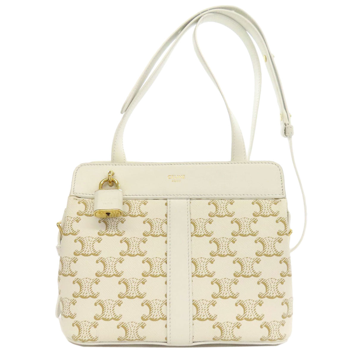 Shoulder Bag Pvc Triomphe Women White