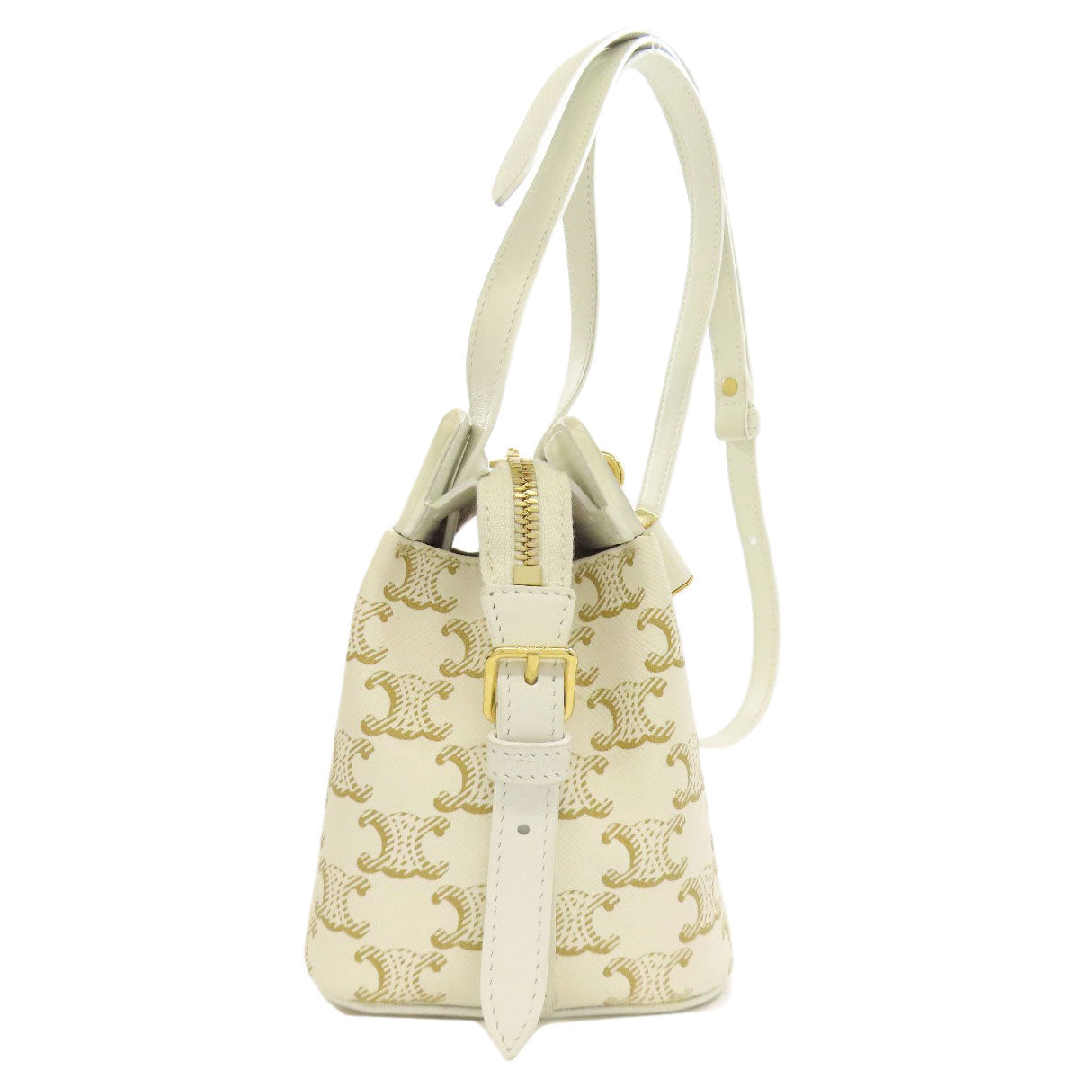 Shoulder Bag Pvc Triomphe Women White