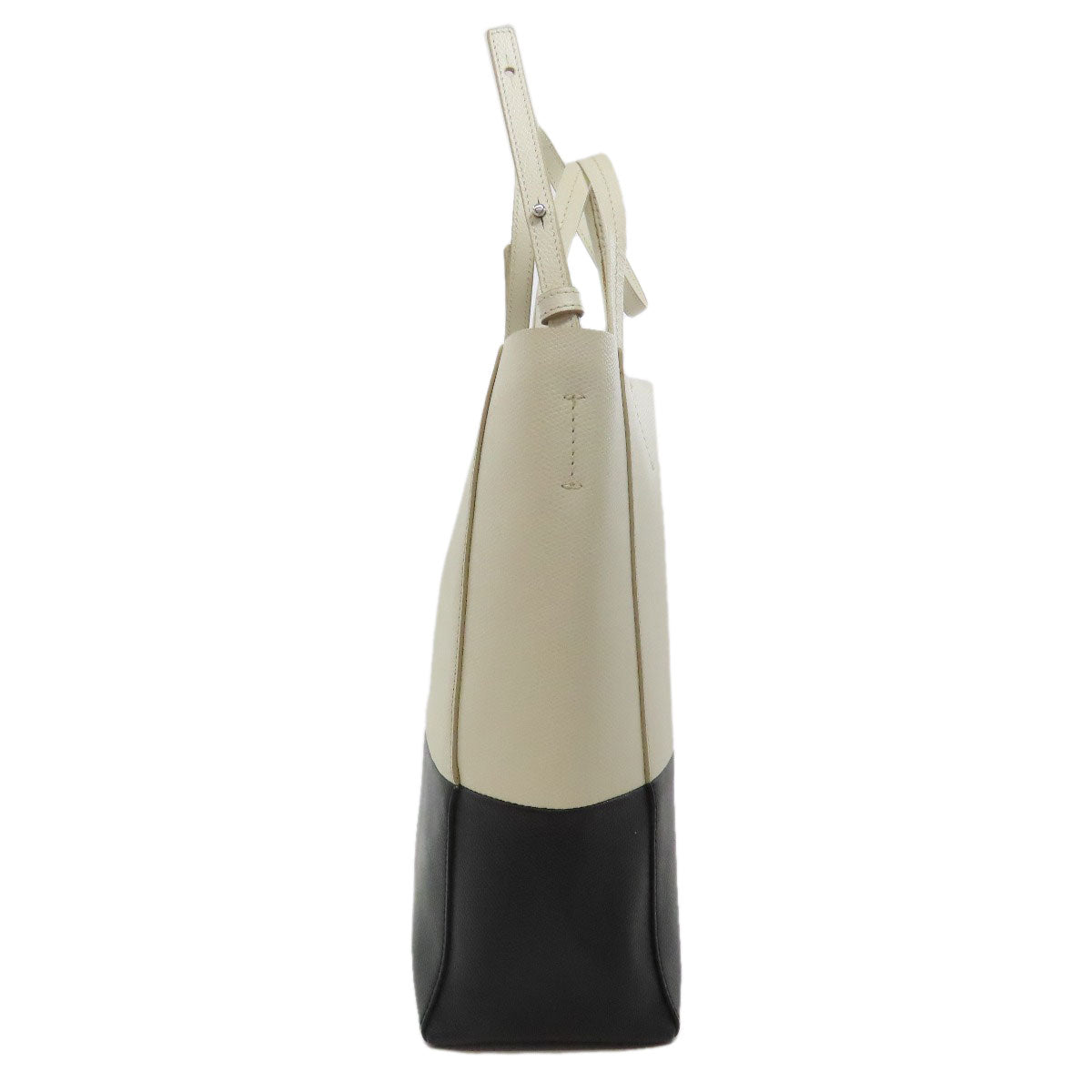 Vertical Cabas Way Leather White Travel Bag
