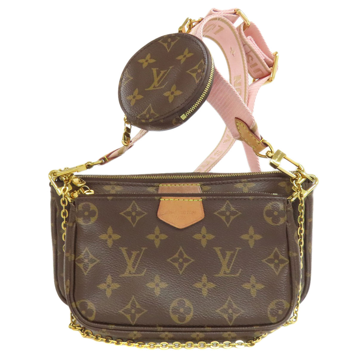 Louis Vuitton M44840 Multi Pochette Accessoires Monogram Canvas Brown Shoulder Bag