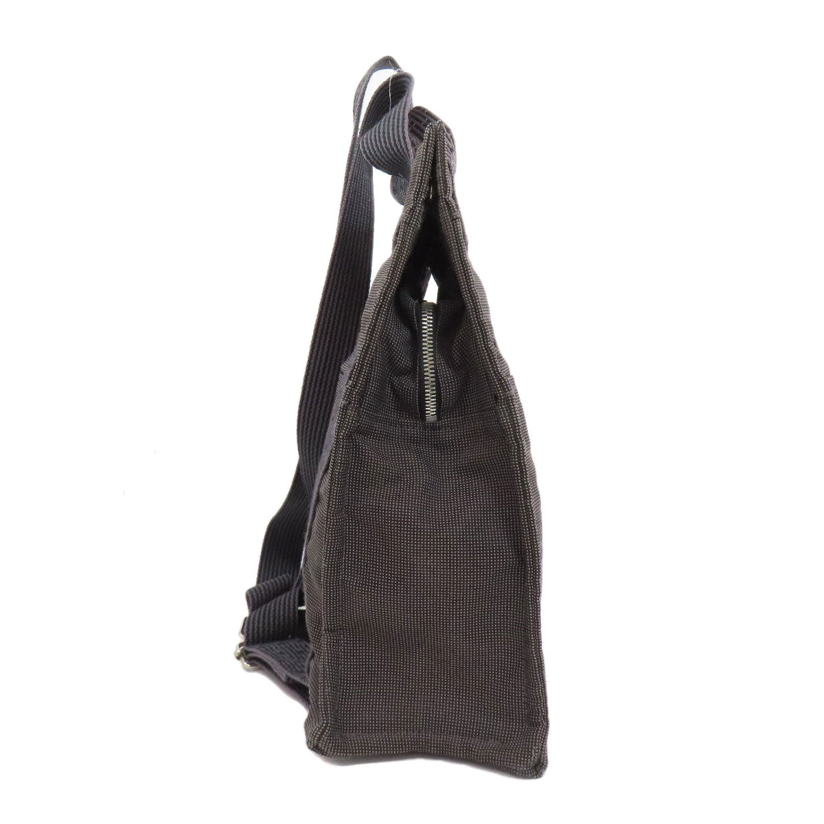 Hermes Handbag Her Line Ad Mm Canvas Gray Travel Bag