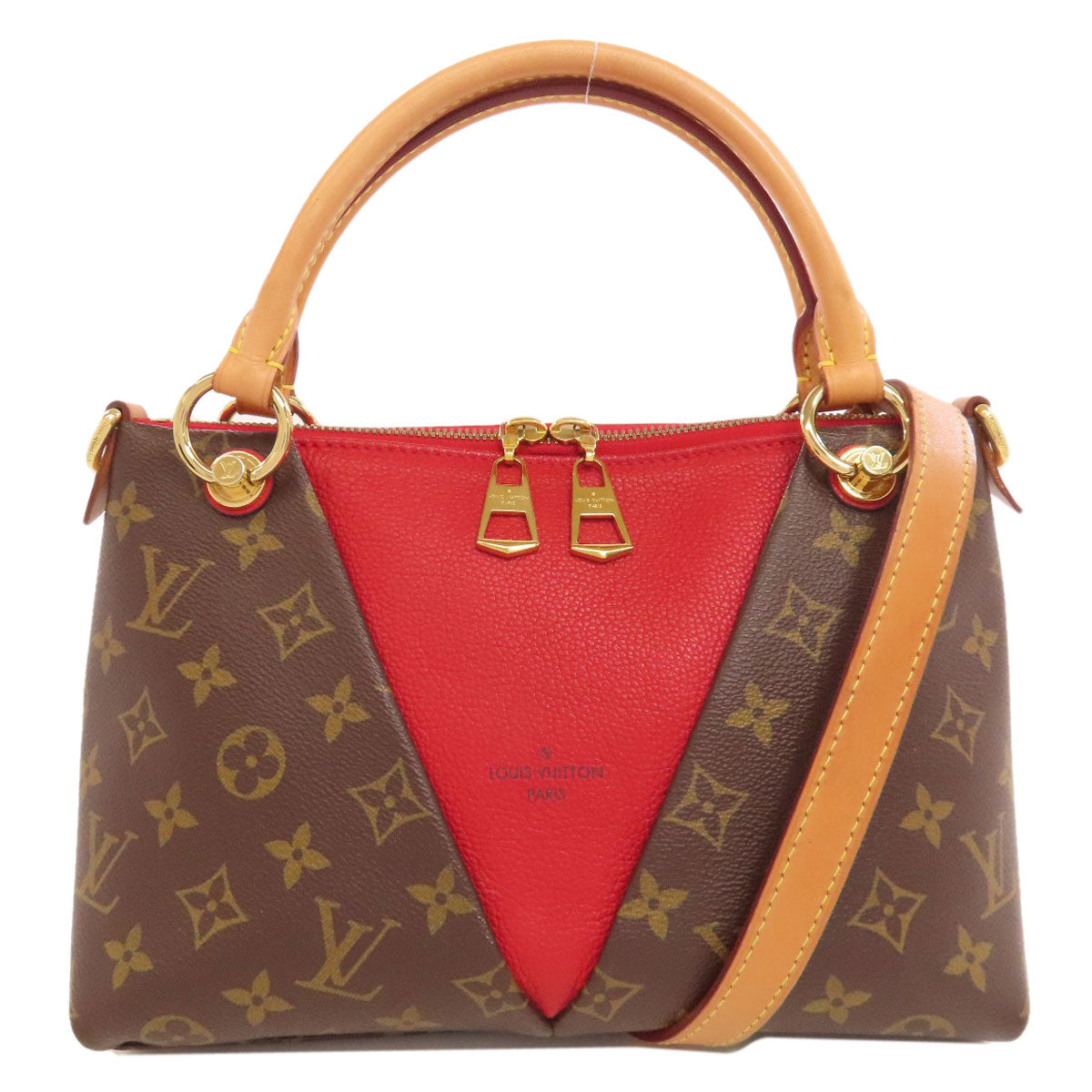 Louis Vuitton M43966 V BB Monogram Canvas Brown Tote Bag 2