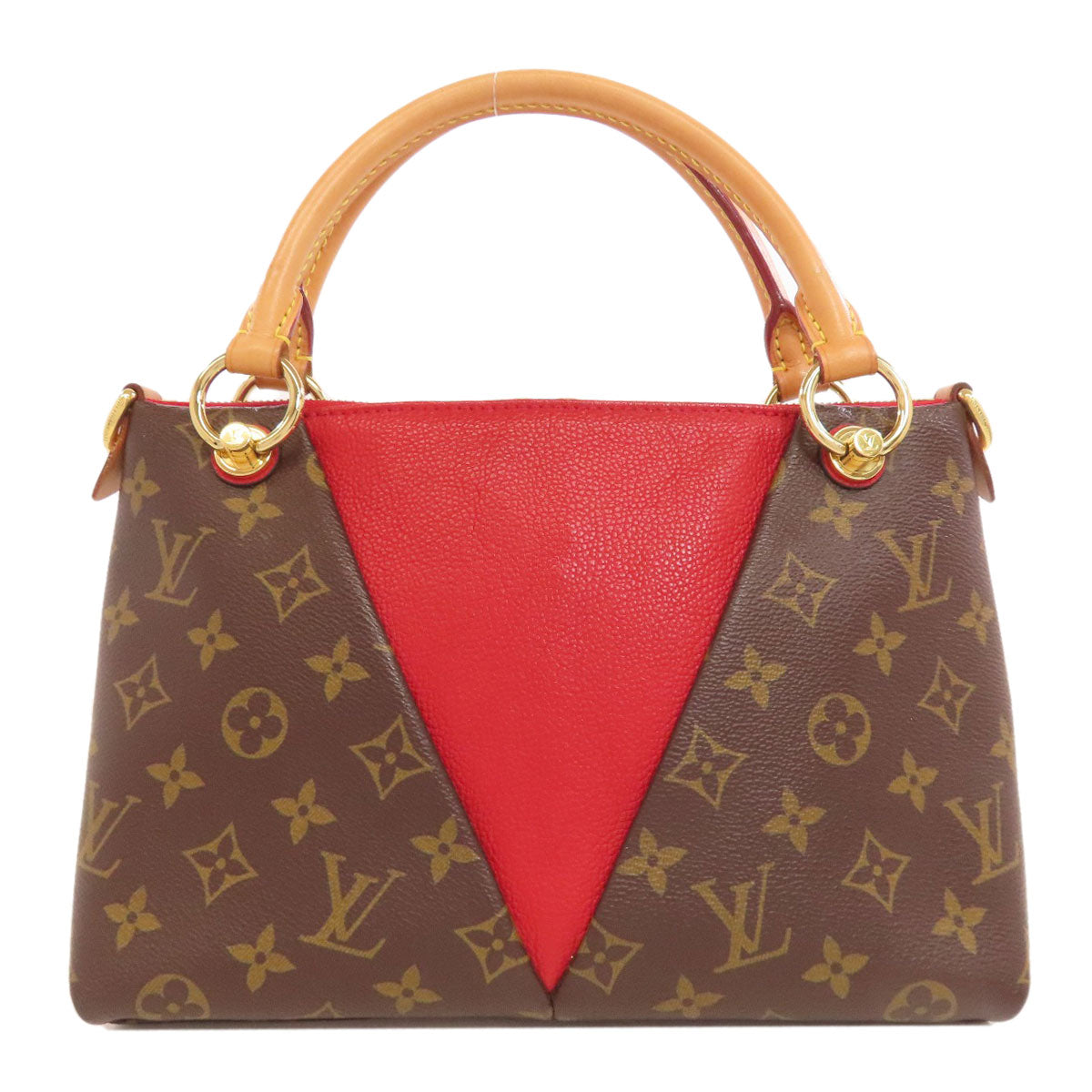 Louis Vuitton M43966 V BB Monogram Canvas Brown Tote Bag 2