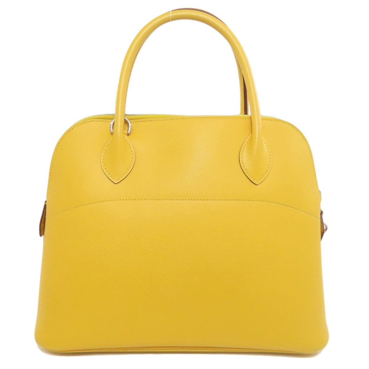 Tote Bag Epsom Yellow Bolide Silvermetal