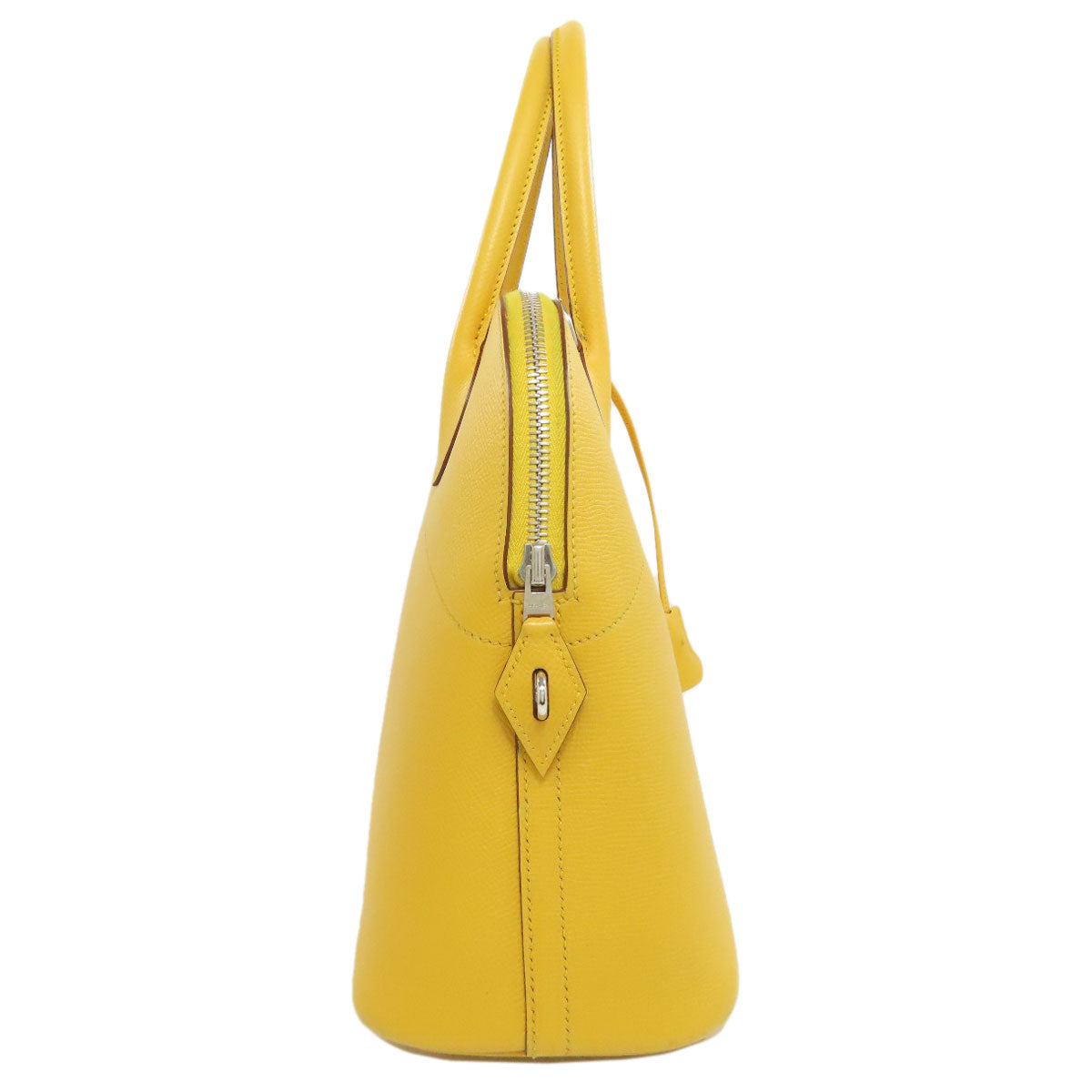 Tote Bag Epsom Yellow Bolide Silvermetal