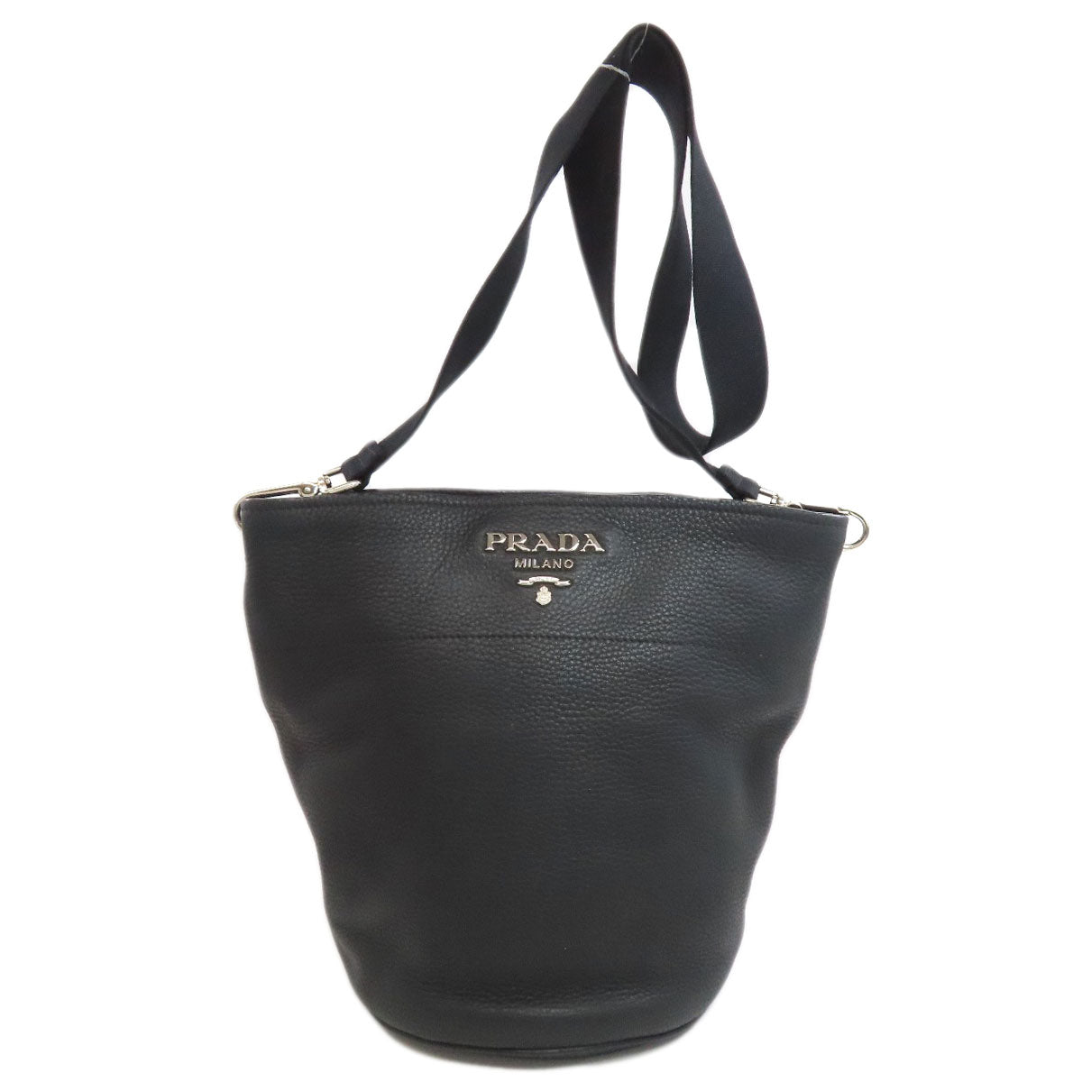 Shoulder Bag Calfskin Women Black Logo