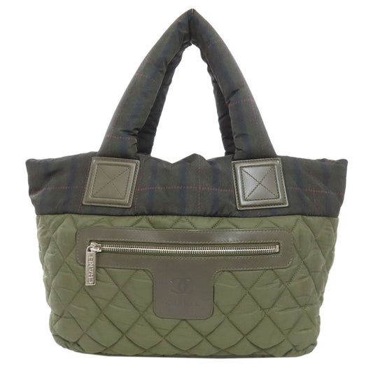 Chanel Nylon Cocoko coon Green Tote Bag