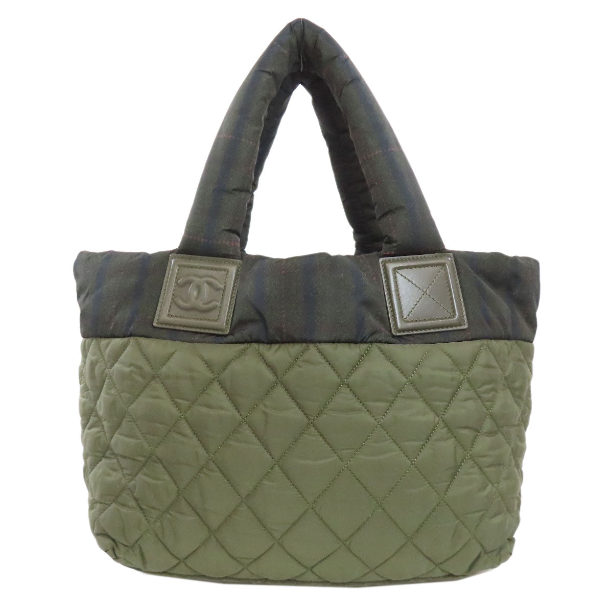 Chanel Nylon Cocoko coon Green Tote Bag