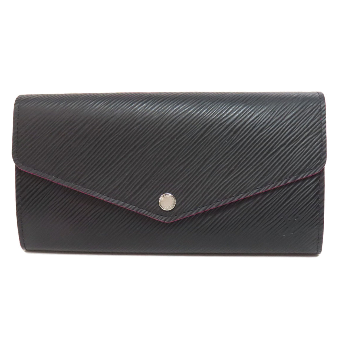 Louis Vuitton Long Purse M64322 Epi Portefeuille Black Wallet Case