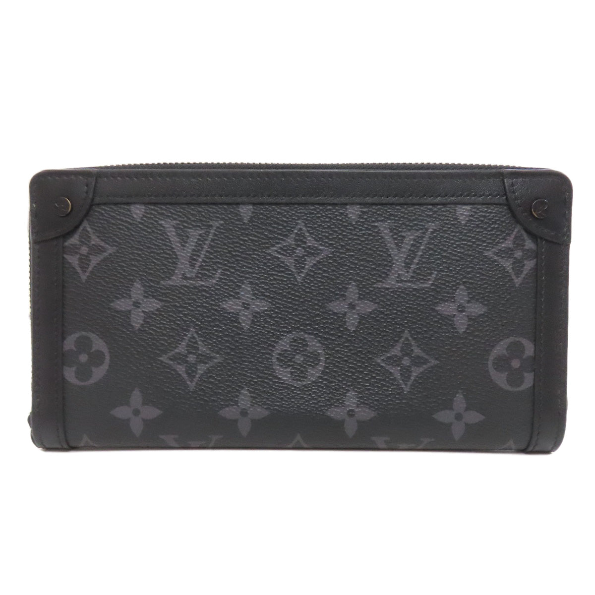 Louis Vuitton Long Purse M80558 Eclipse Zippy Monogram Black Wallet Case