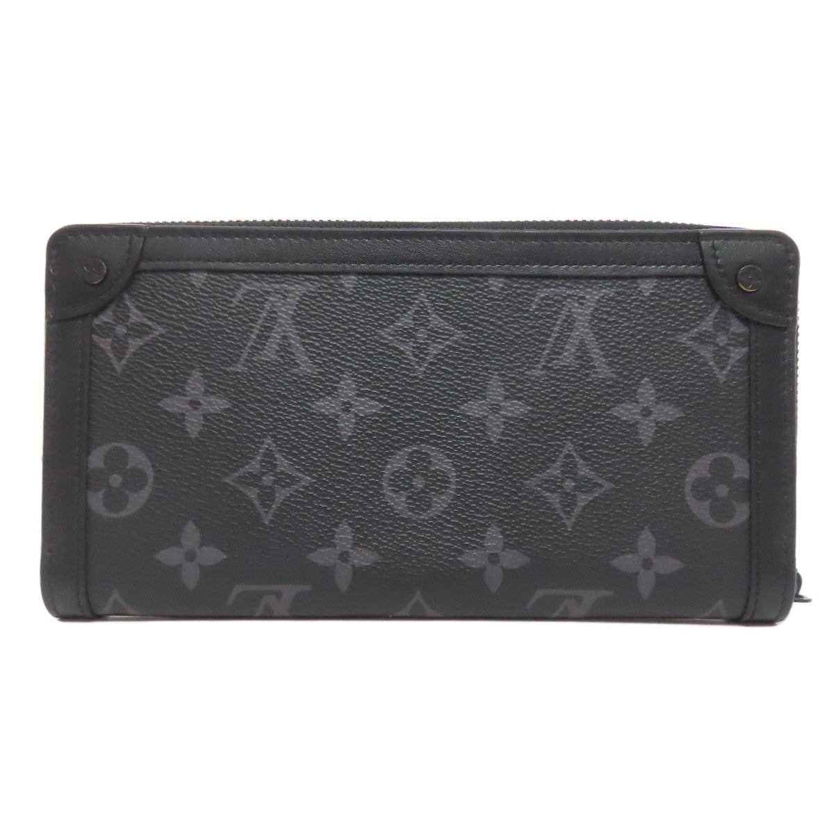Louis Vuitton Long Purse M80558 Eclipse Zippy Monogram Black Wallet Case