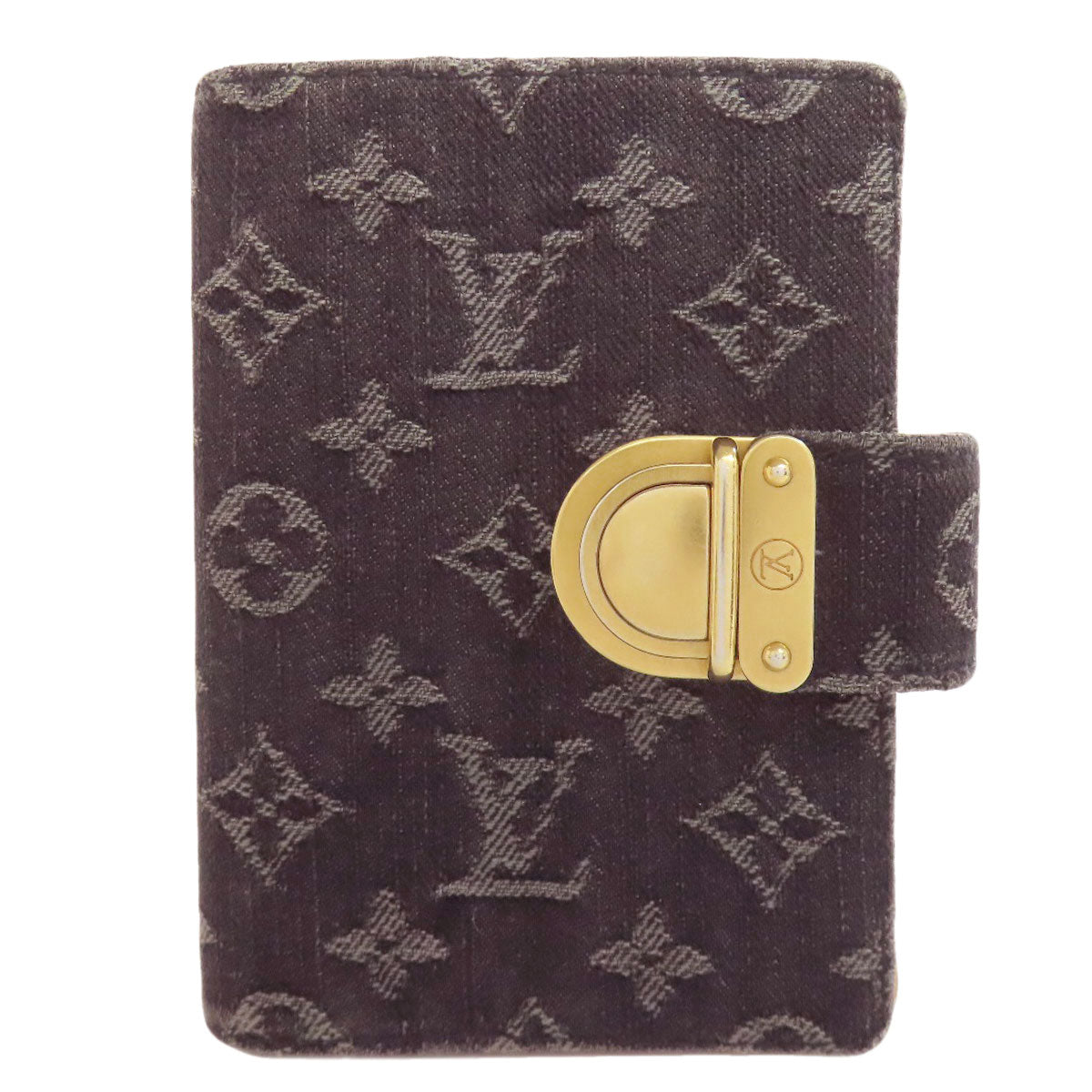 Louis Vuitton Notebook cover R21038 Agenda PM Denim Black Handbag