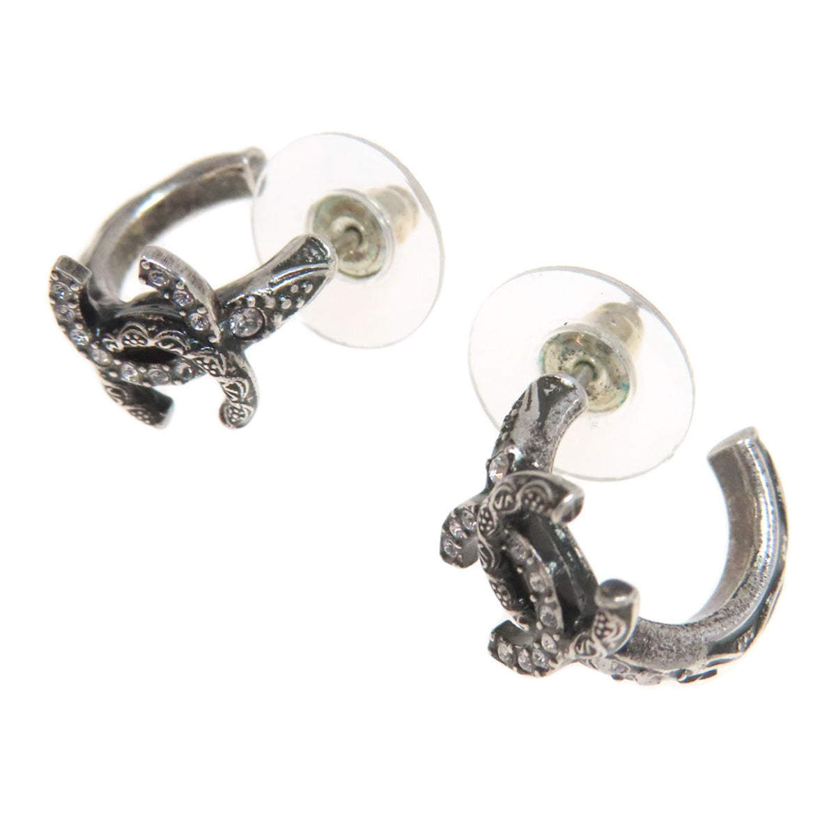 Chanel Pierce Silver Jewelry 7
