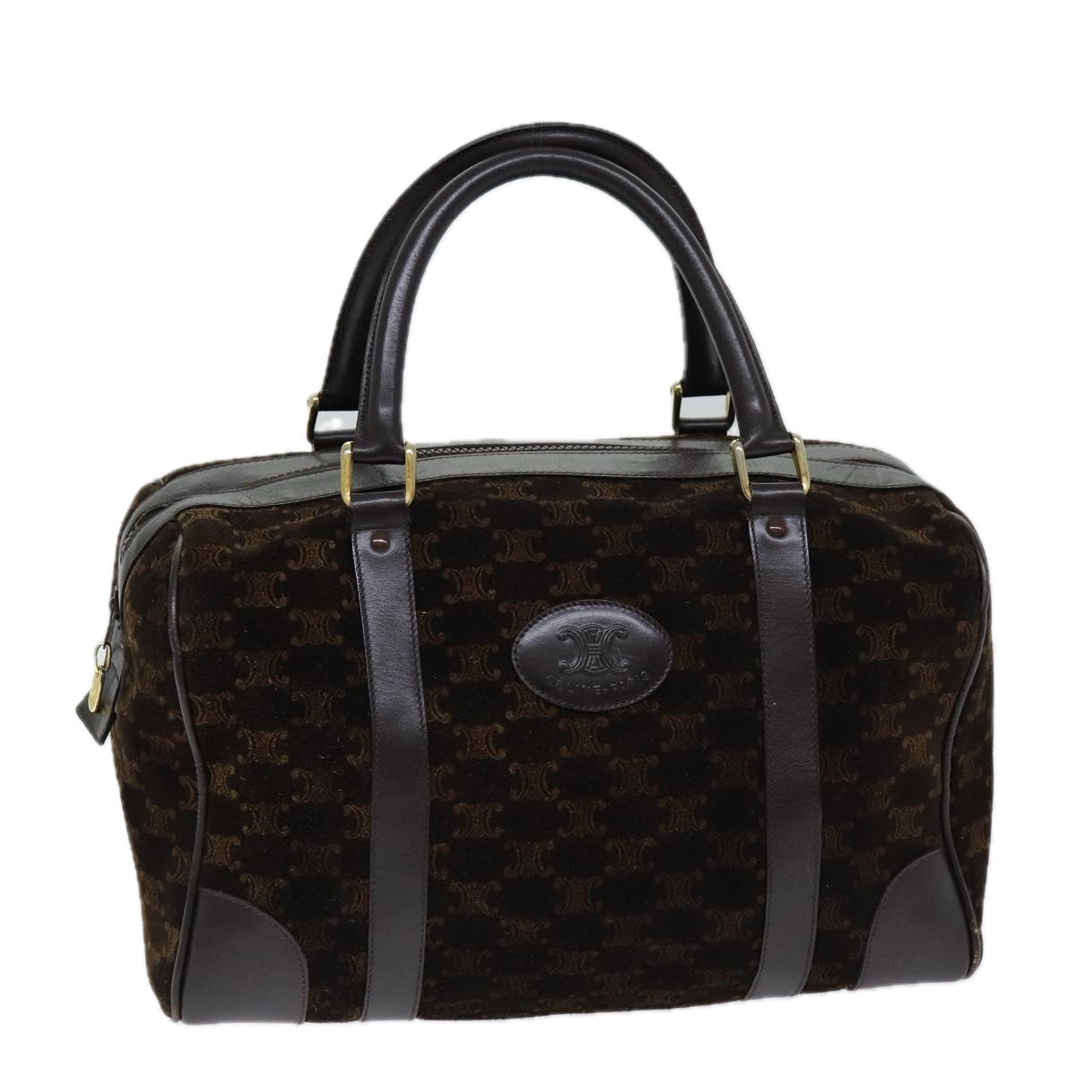 Luxury Macadam Hand Bag Canvas Brown Travel Bag
