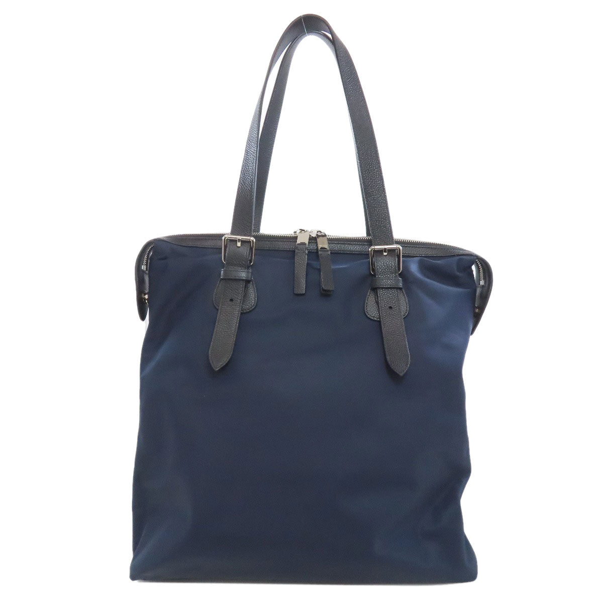 Burberry Tote Bag Nylon Blue Logo