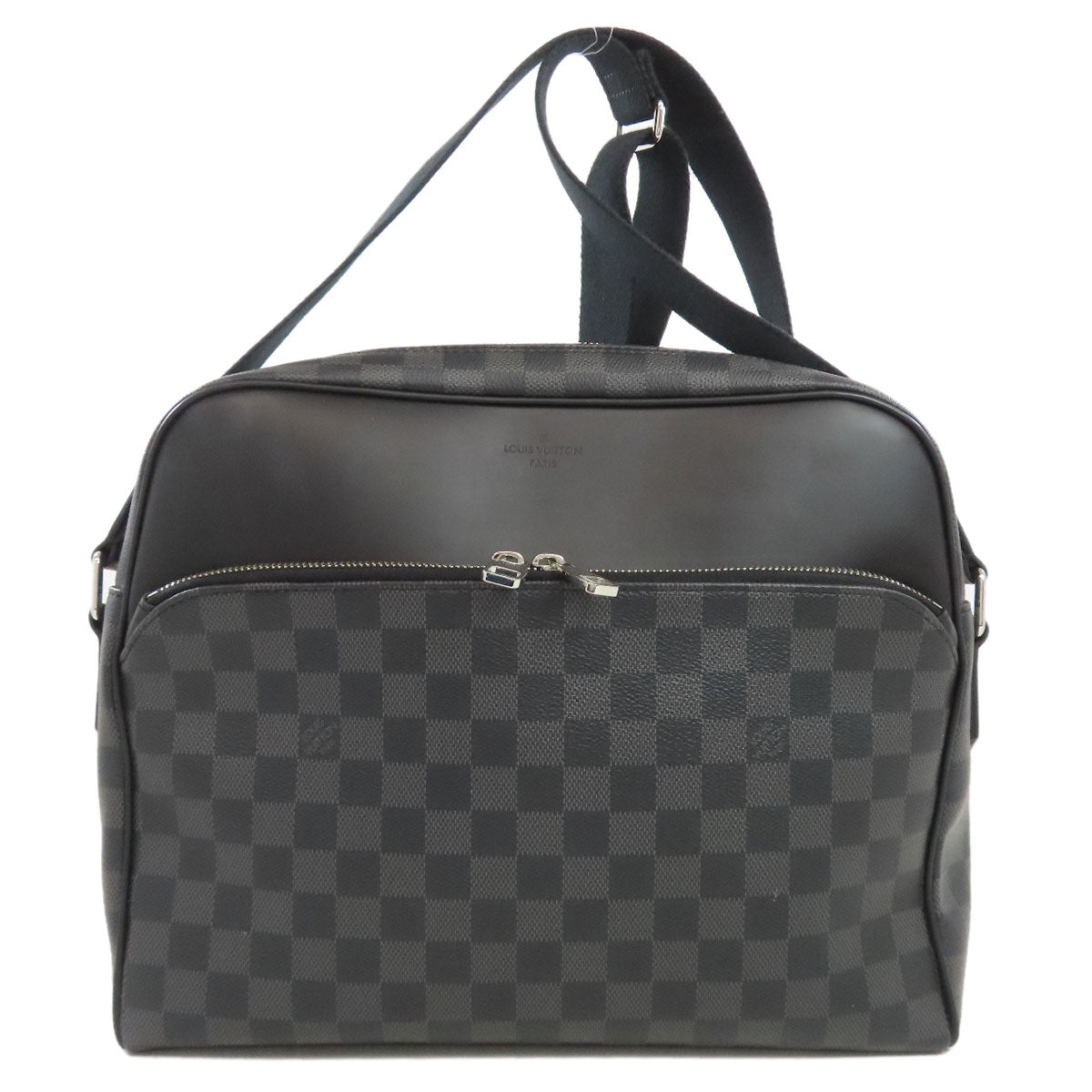 Louis Vuitton N41409 Damier Dayton MM Canvas Black Shoulder Bag