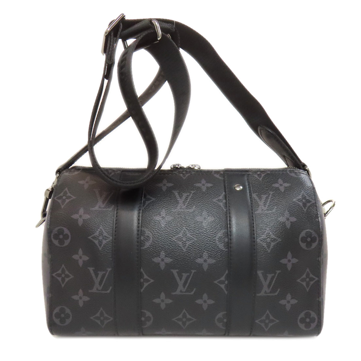Louis Vuitton M45936 City Keepall Monogram Canvas Black Shoulder Bag