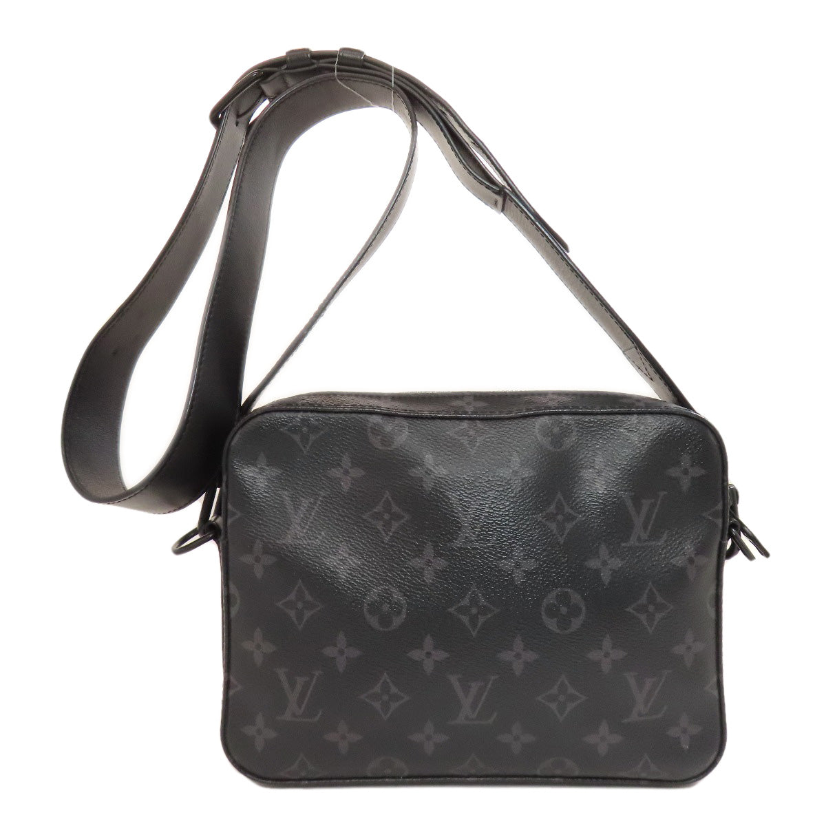 Louis Vuitton M45585 Steamer Messenger Monogram Canvas Black Crossbody Bag