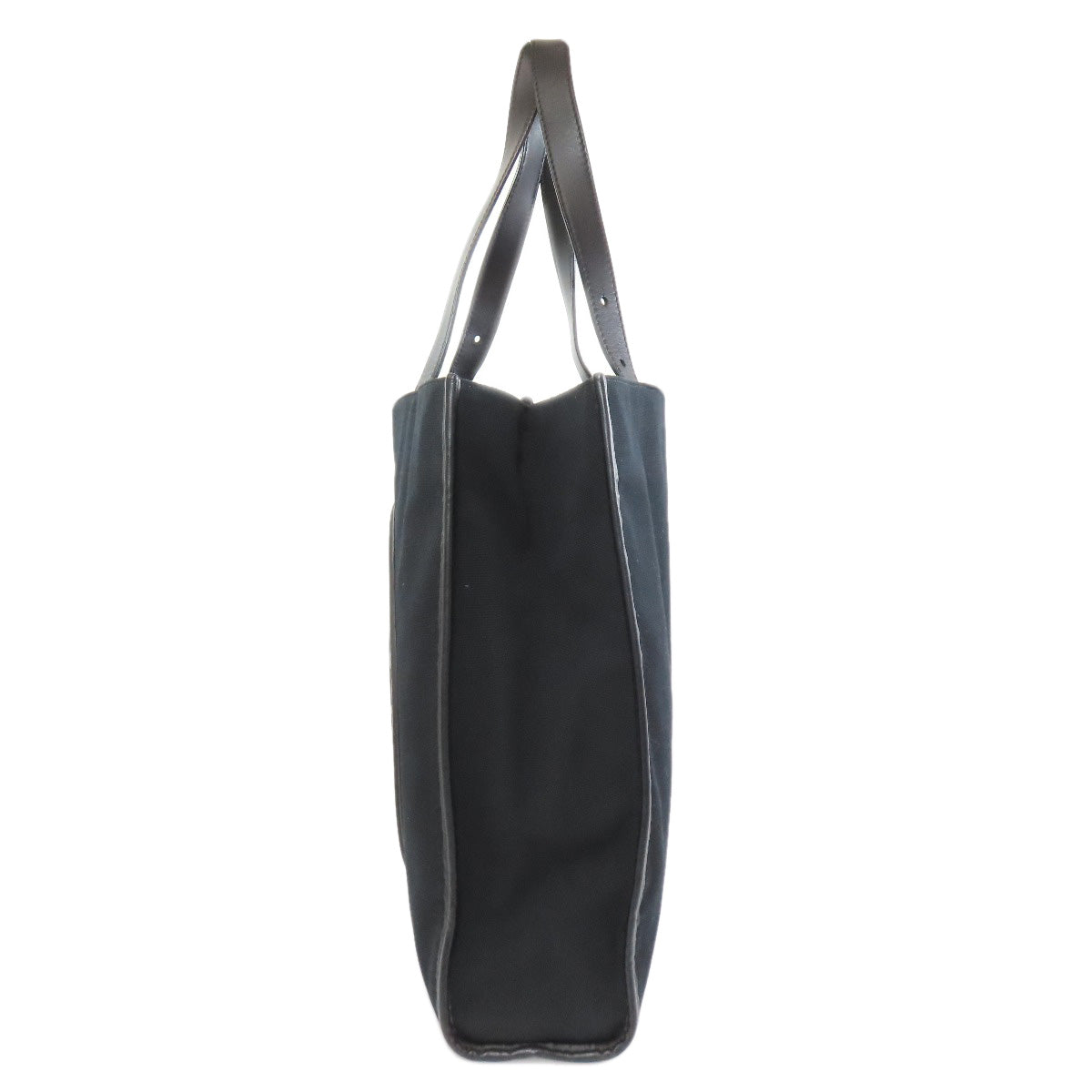 Fendi Tote Bag Canvas Black Logo