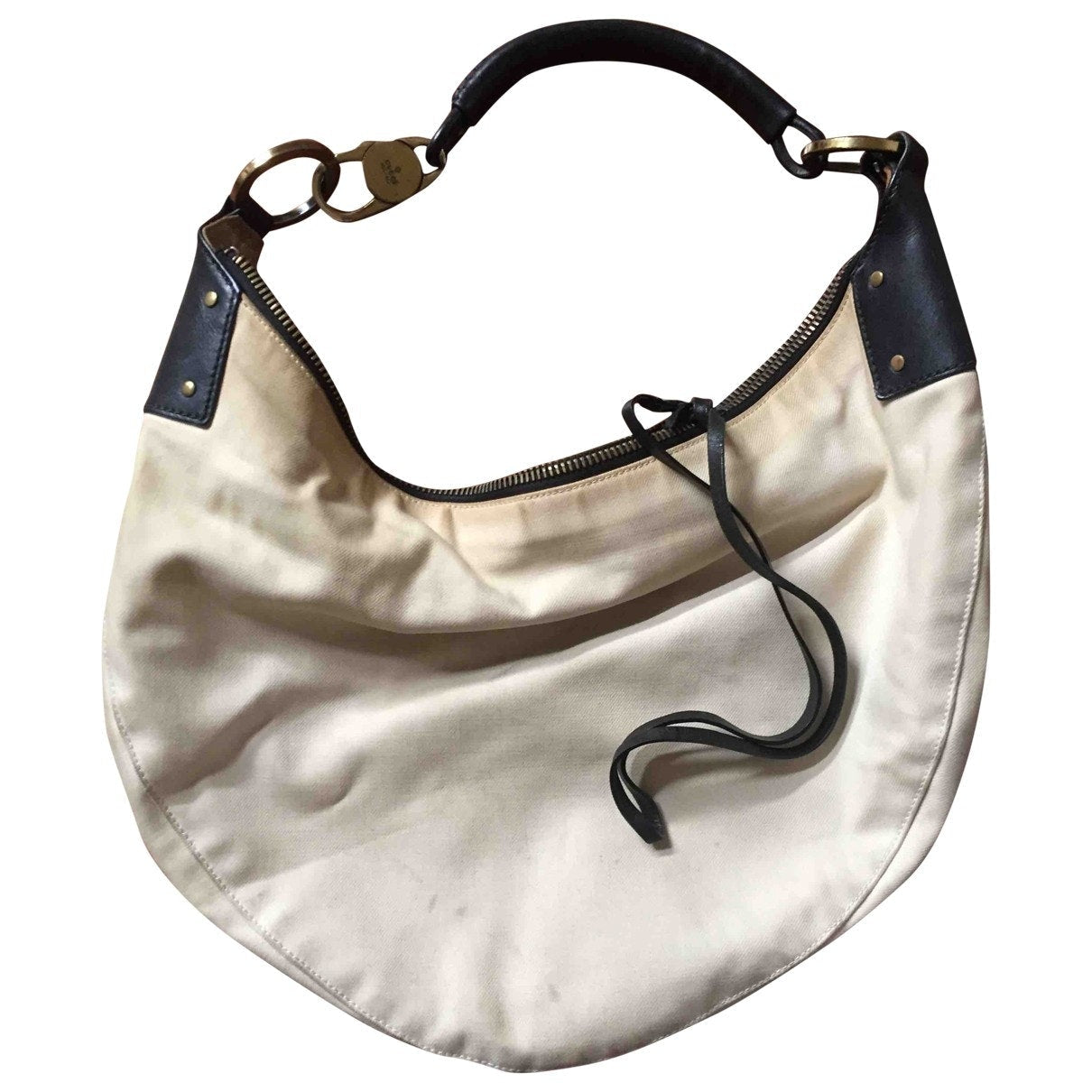 Gucci beige cloth handbag