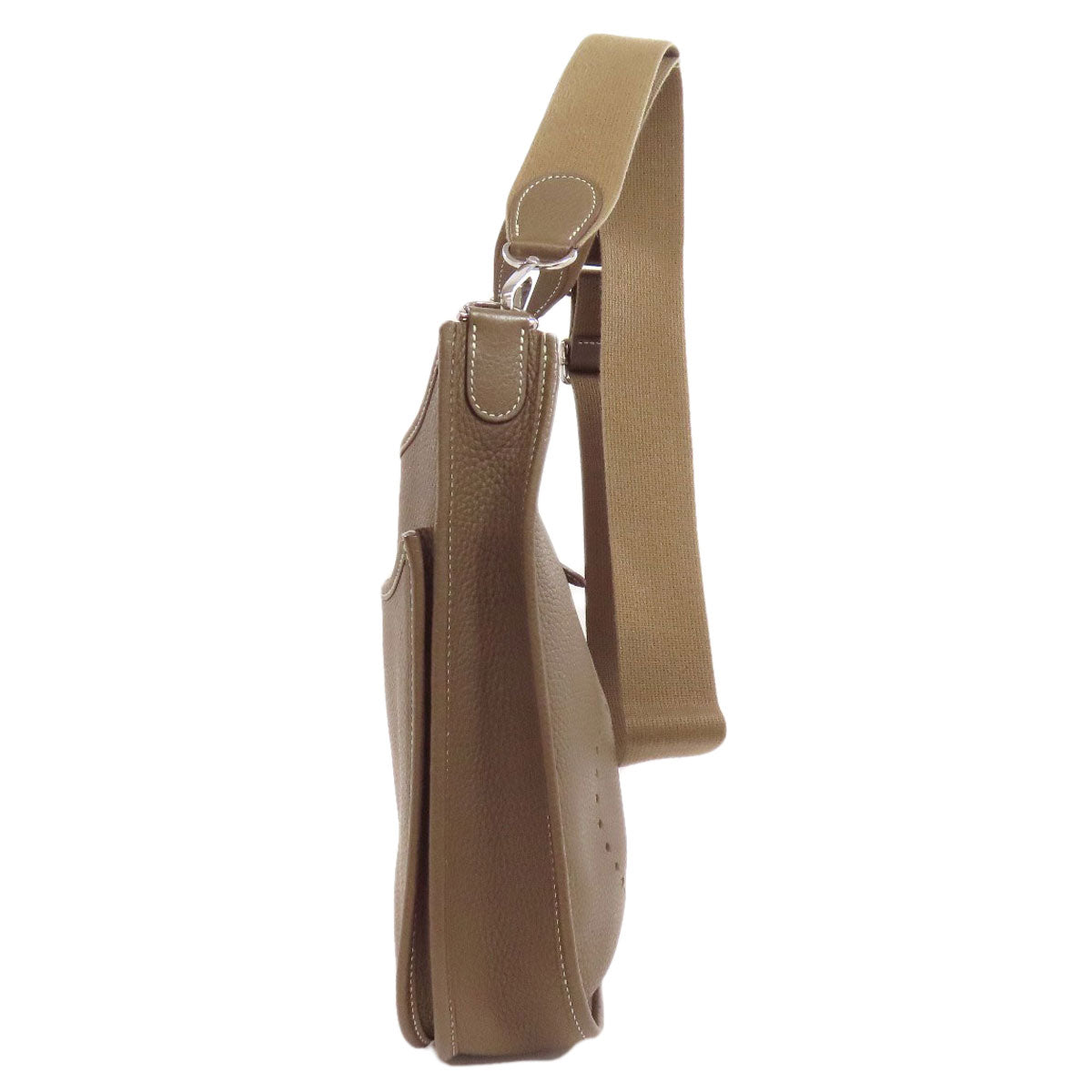 Shoulder Bag Taurillon Clemence Evelyn Pm Etop Brown Silver