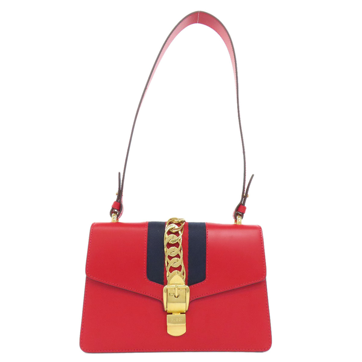 Gucci Silvi Calfskin Red Shoulder Bag