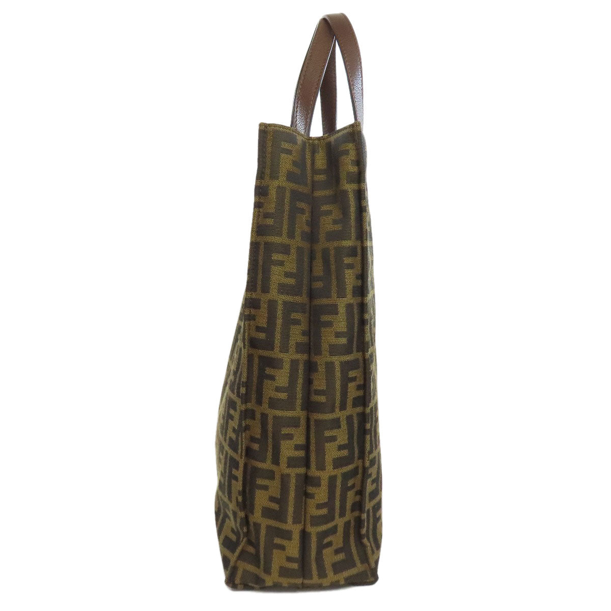 Fendi Tote Bag Zucca Pattern Canvas Brown
