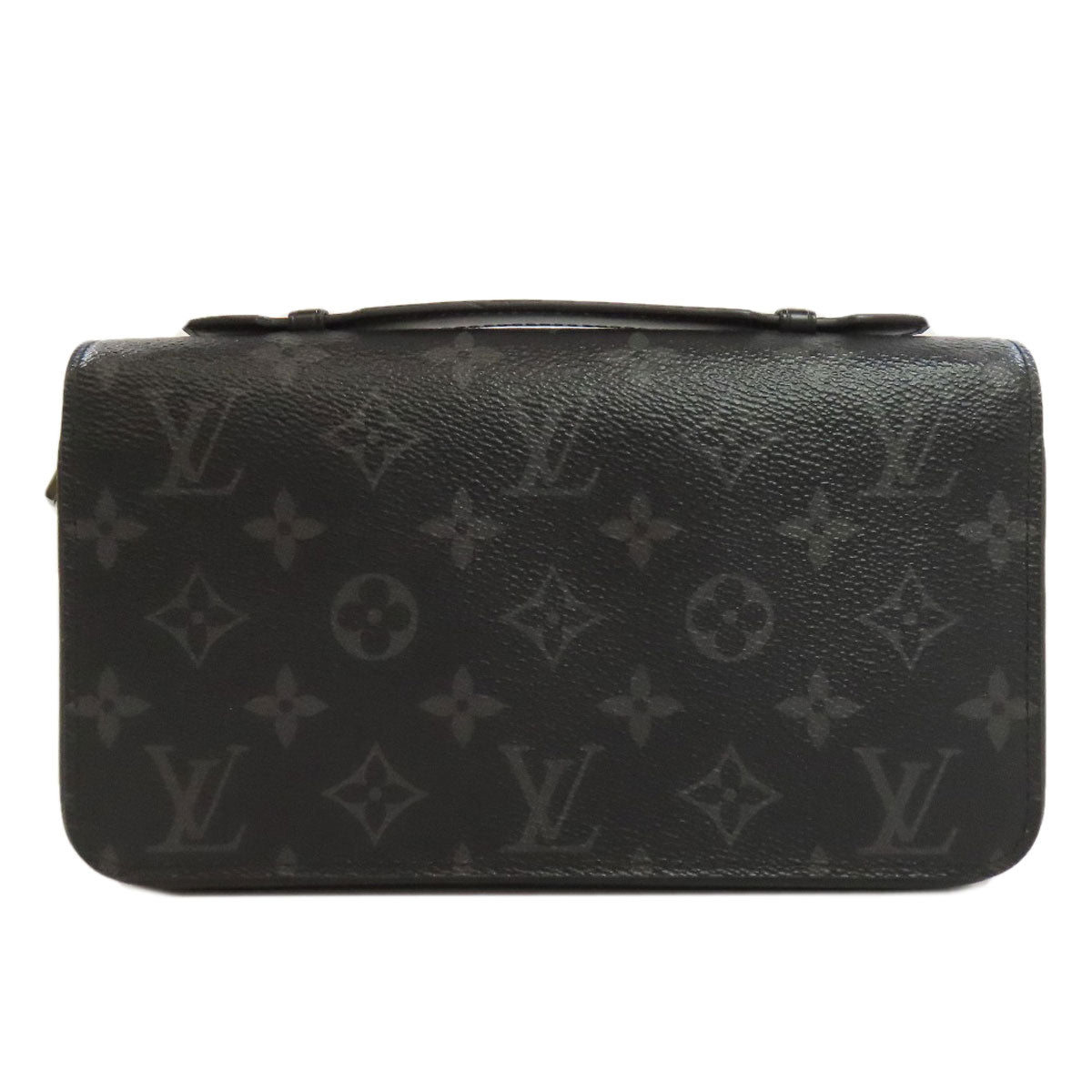 Louis Vuitton business M61698 Eclipse Zippy XL Monogram Black Handbag