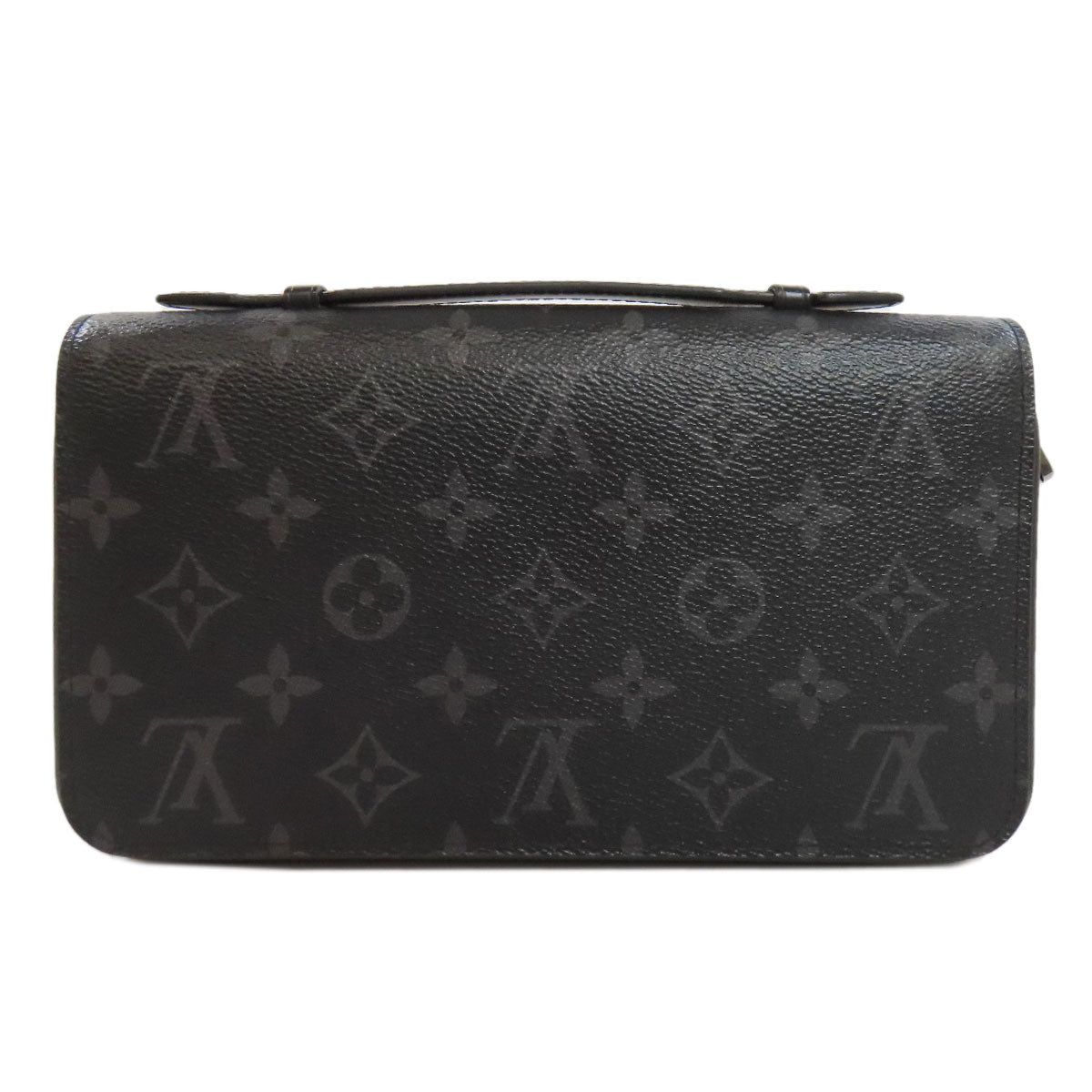 Louis Vuitton business M61698 Eclipse Zippy XL Monogram Black Handbag