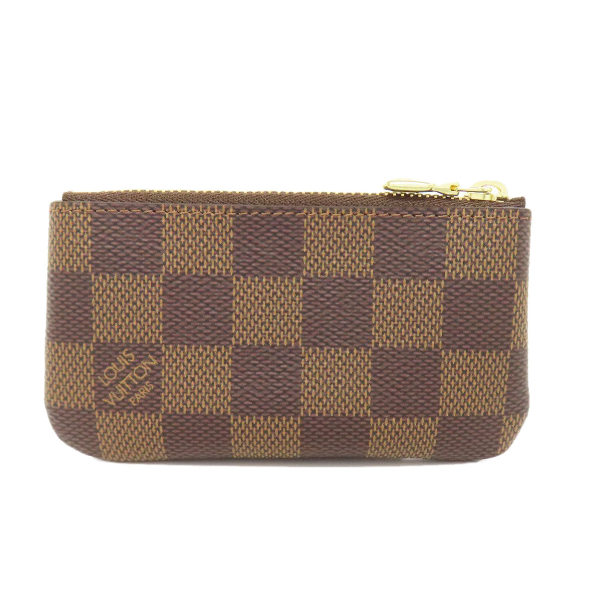 Louis Vuitton Coin N62658 Damier Pochette Kle Canvas Brown Clutch Bag