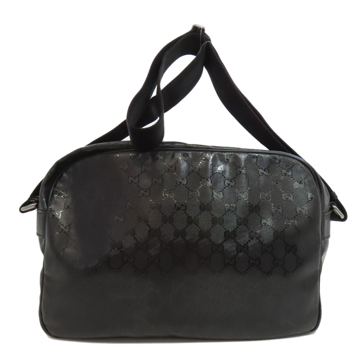 Gucci PVC GG implementation Black Shoulder Bag