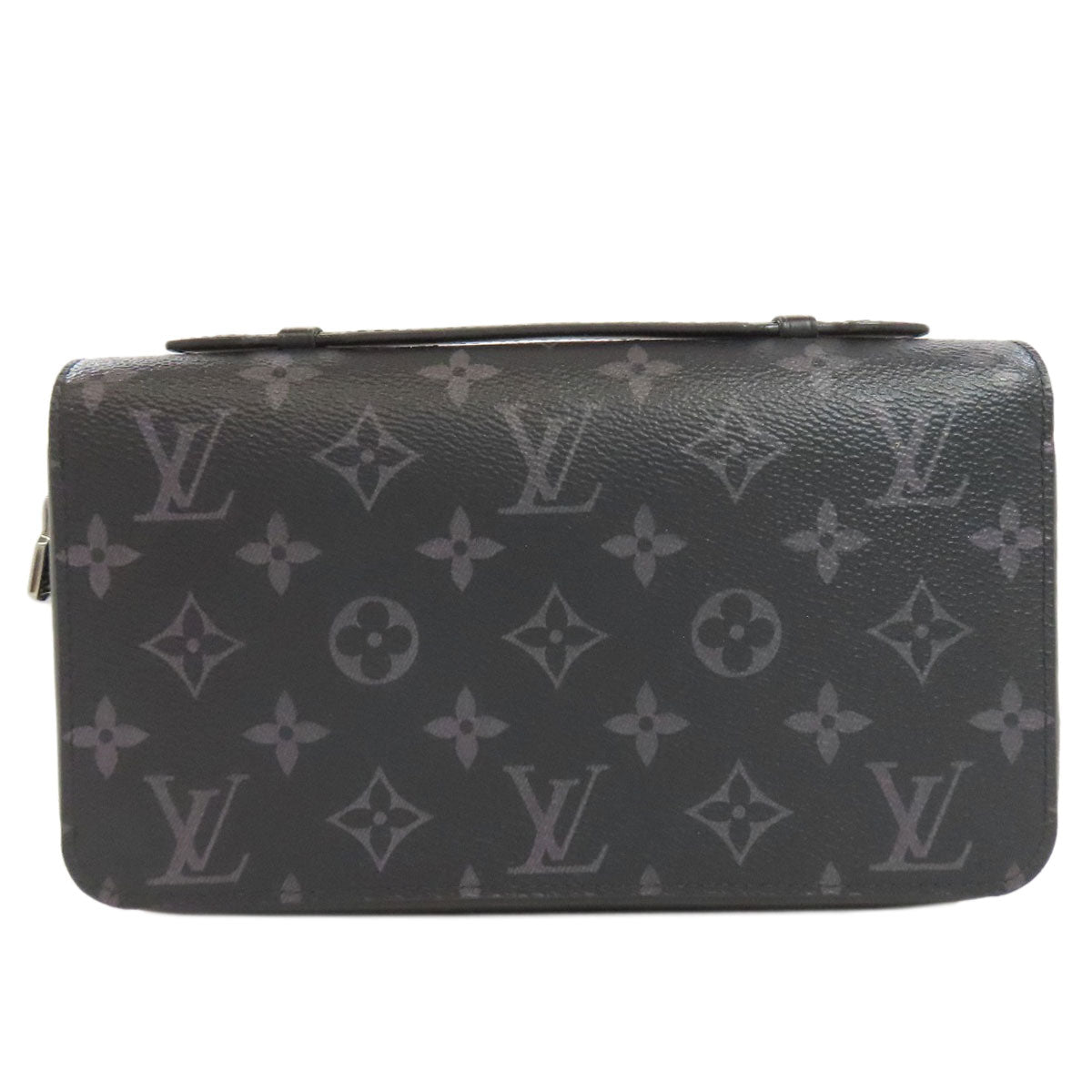 Louis Vuitton business M61698 Eclipse Zippy XL Monogram Gray Handbag