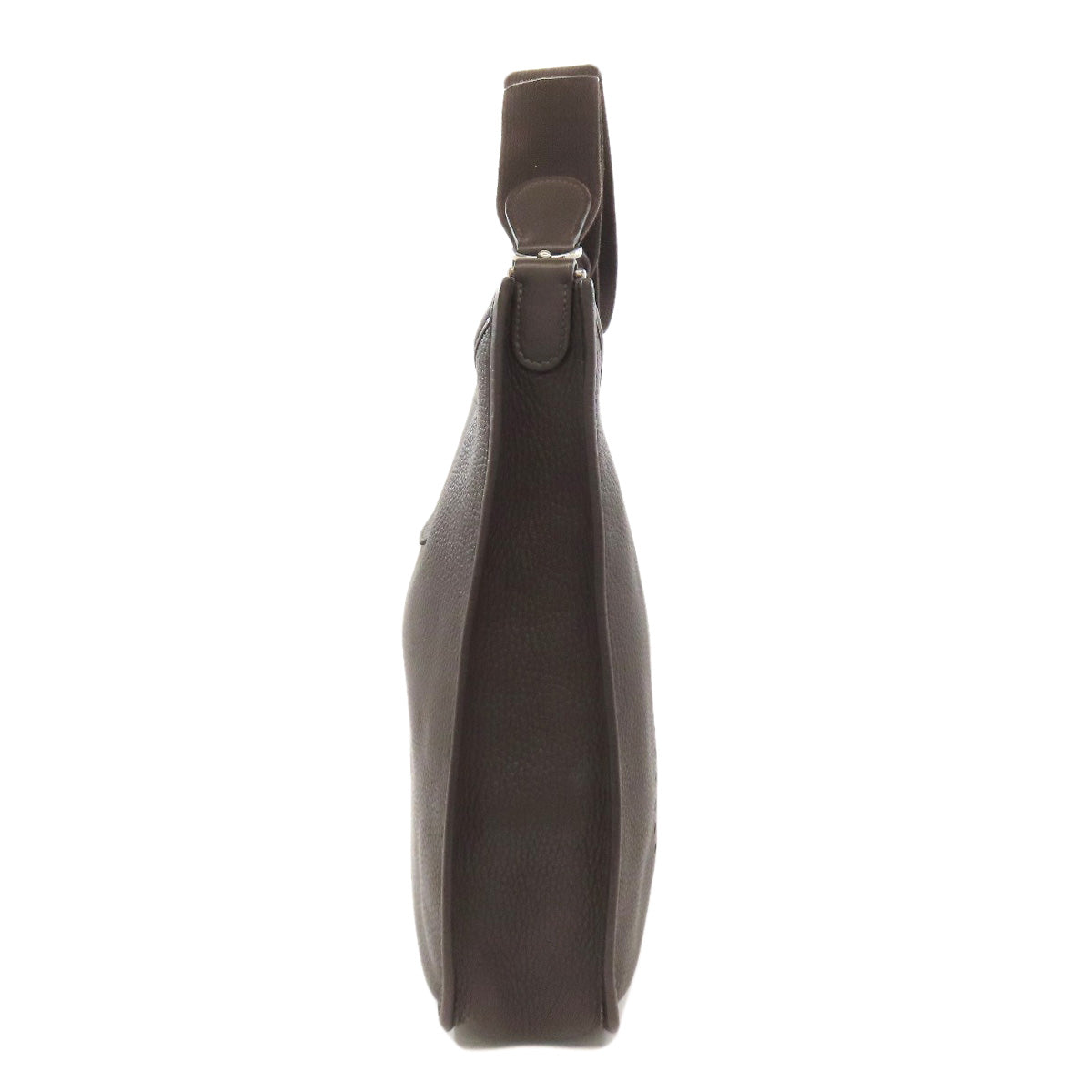 Shoulder Bag Taurillon Clemence Evelyn Gm Metal Brown Silver